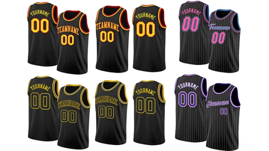 Uniforme da basket a sublimazione multicolore per abbigliamento sportivo scozzese