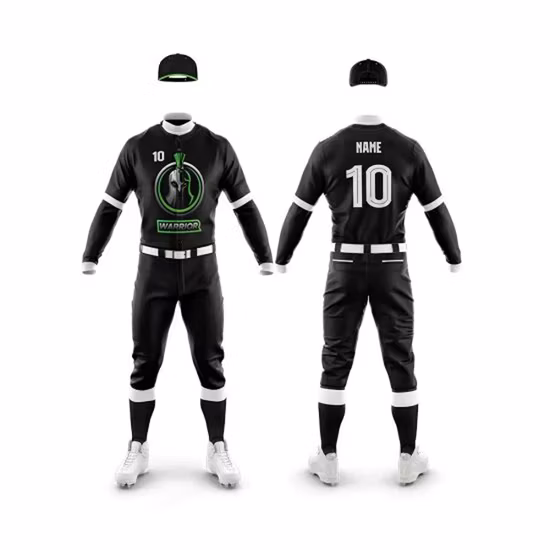 Set di uniformi da baseball in jersey di baseball con sublimazione personalizzata di alta qualità per club